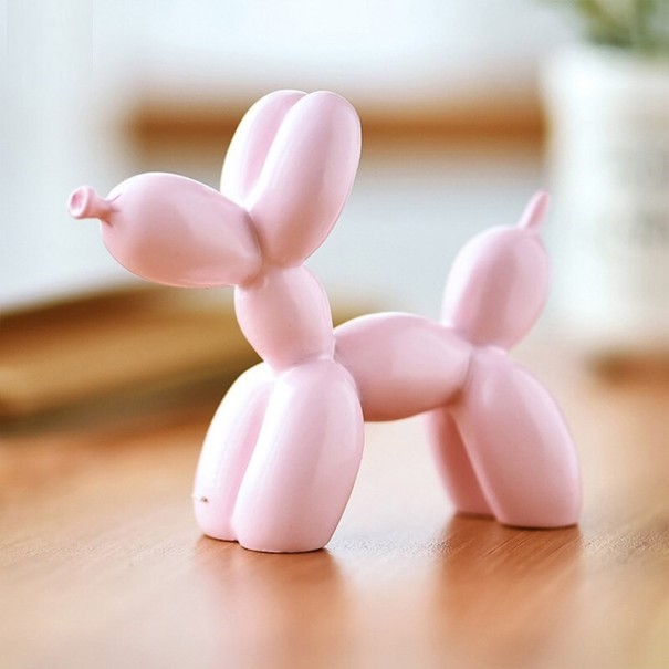 Decorative Inflatable Dog Figurine light pink