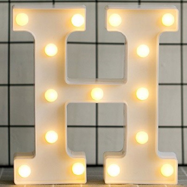 Decorative Light-Up Letters H