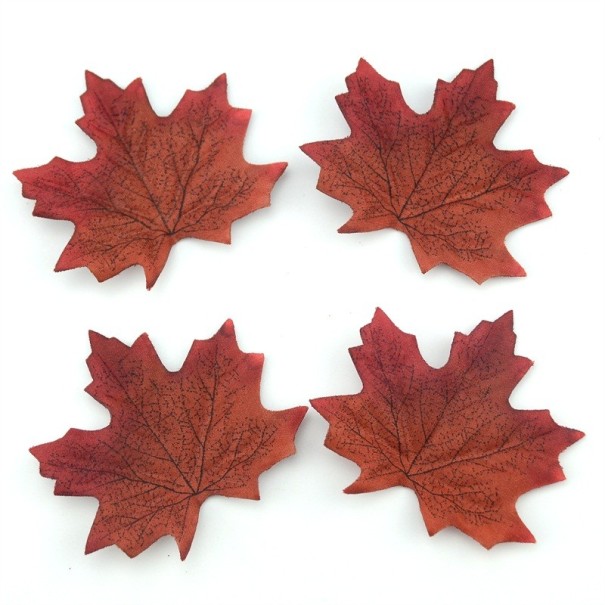 Decorative Maple Leaves - 100 pcs brown