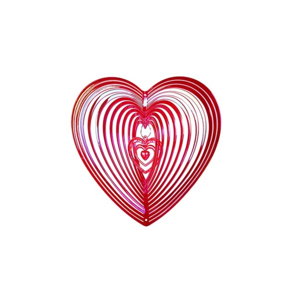 Decorazione appesa a forma di cuore rosso