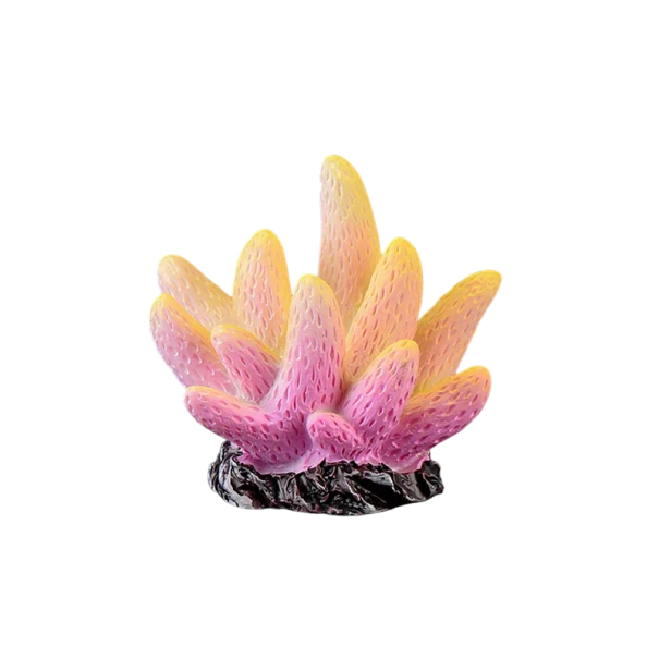 Decorazione corallina artificiale per acquario 3,8 x 4,1 cm Forma di stella di mare Resina Decorazione non tossica per barriera corallina Paesaggio marino Decorazione per acquario 1