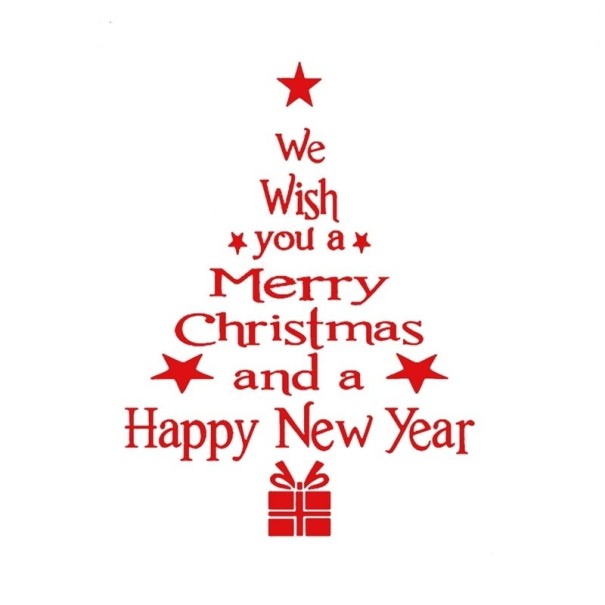 Decorazione natalizia per finestra rosso