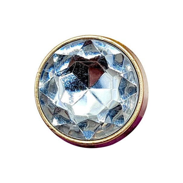 Decorazione per crocs con pietra rotonda 2–3 cm metallo argento oro con superficie sfaccettata e facile fissaggio decorazione per scarpe crocs 1