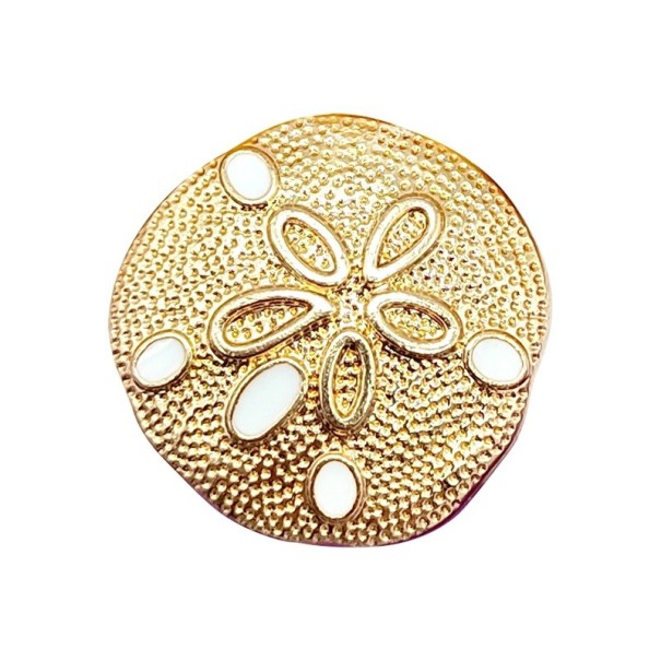 Decorazione per crocs ornamento rotondo 2–3 cm metallo oro bianco con texture e facile fissaggio accessorio stiloso per scarpe crocs 1