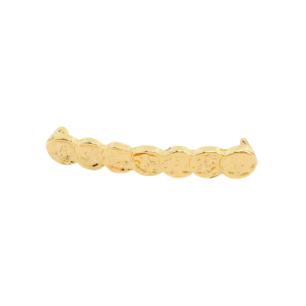 Decorazione per lacci delle scarpe design rotondo metallo colore oro ornamento per lacci aspetto a catena accessorio per scarpe stringate 1