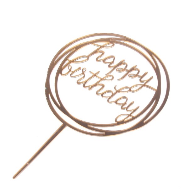 Decorazione per torta Happy Birthday 6