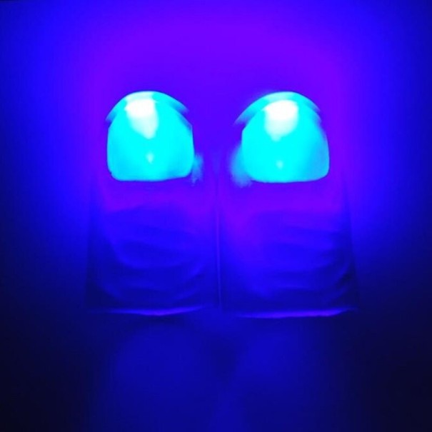 Dedos luminosos 2 pcs azul