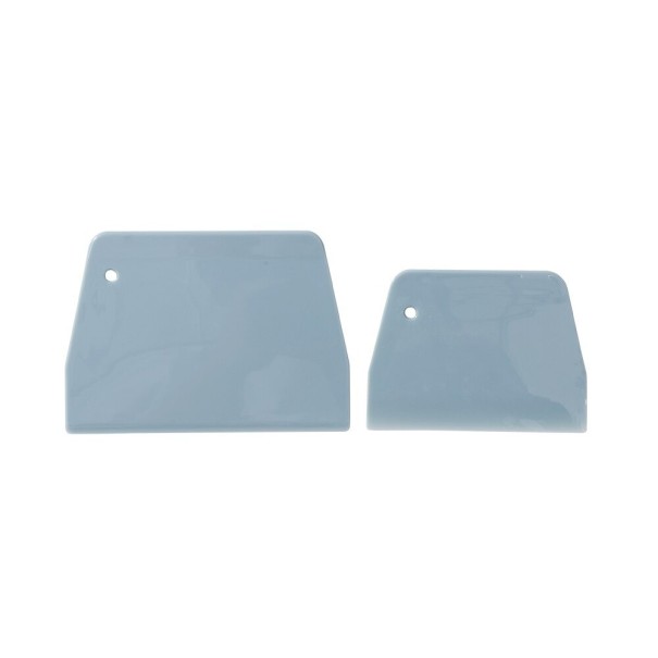 Deegschraper 2 stuks blauw