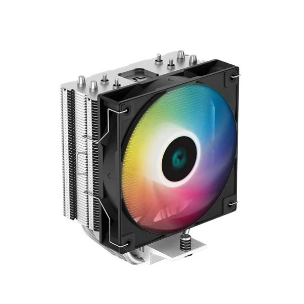 DEEPCOOL AG400 V5 ARGB Black CPU Cooler with Heat Pipes ARGB PWM Fan TDP 220W Compatible with Intel LGA and AMD AM4 AM5 Processors 1