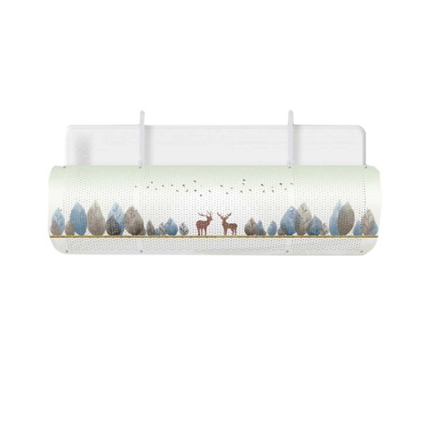 Deflettore per climatizzazione con stampa Copertura contro il flusso diretto con aperture Deflettore di flusso per climatizzazione 84 x 23 cm 1