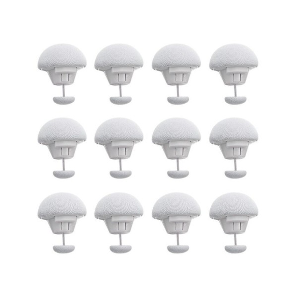 Dekenhouder 12 stuks wit