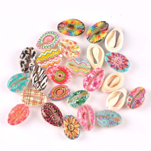 Deko-Muscheln mit Ornamenten 10 Stk 24