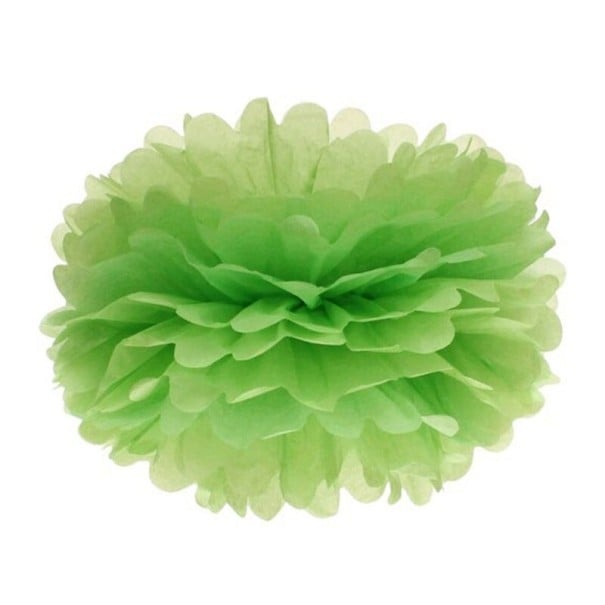 Deko-Pompons 5 Stk grün 25 cm