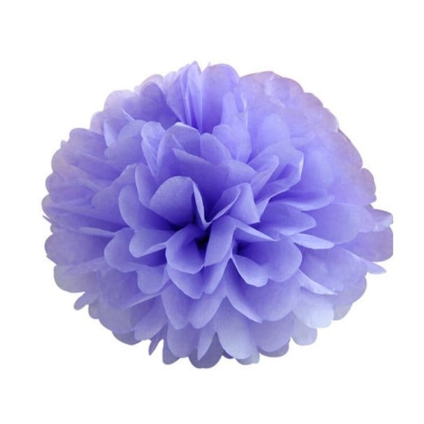 Deko-Pompons 5 Stk lila 20 cm