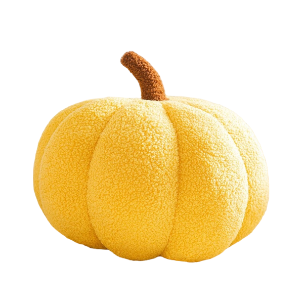 Dekokissen Kürbis 35 cm gelb