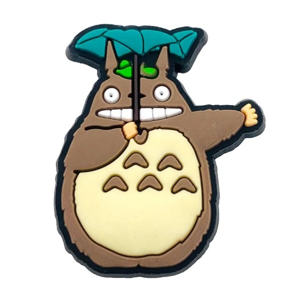 Dekorace na crocsy animovaný králík s deštníkem PVC ozdoba na boty vícebarevná se snadným uchycením pro crocs obuv 1