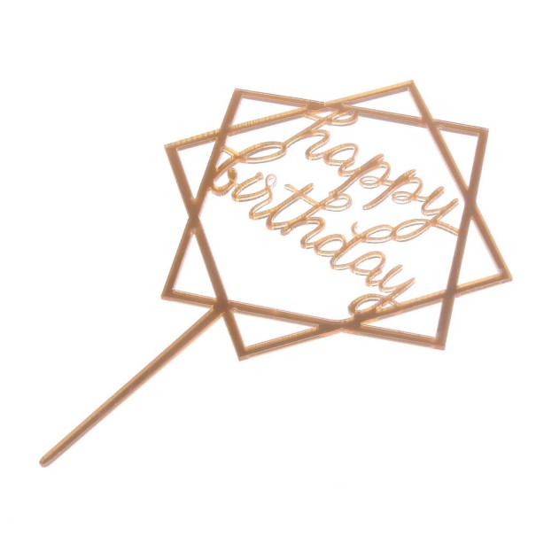 Dekorace na dort Happy Birthday 5