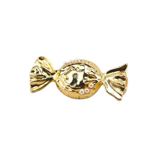 Dekorace na tkaničky bot bonbon s imitací perliček kovová ozdoba na tkaničky stylový doplněk pro šněrovací obuv 1