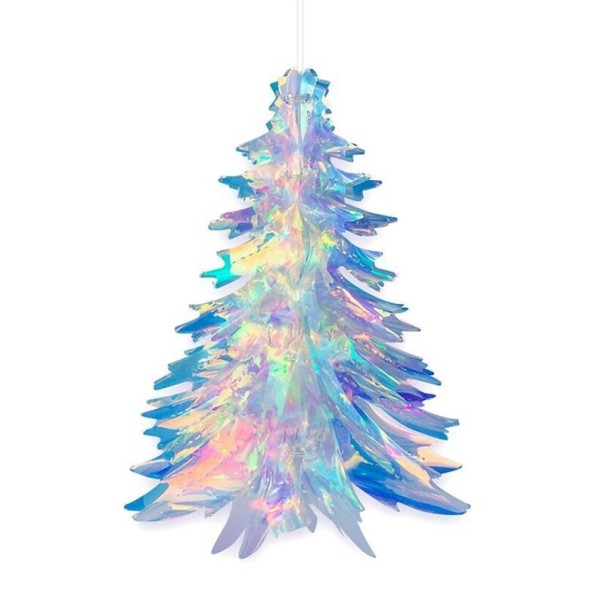 Dekorace vánoční strom duhový L