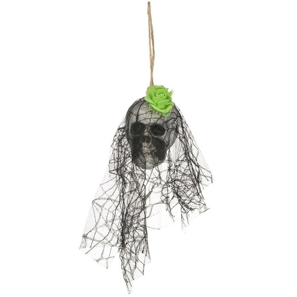 Dekorácia závesná lebka 36 cm 3