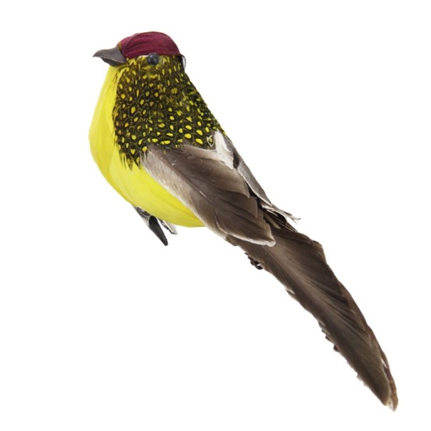 Dekorációs madár C499 sárga