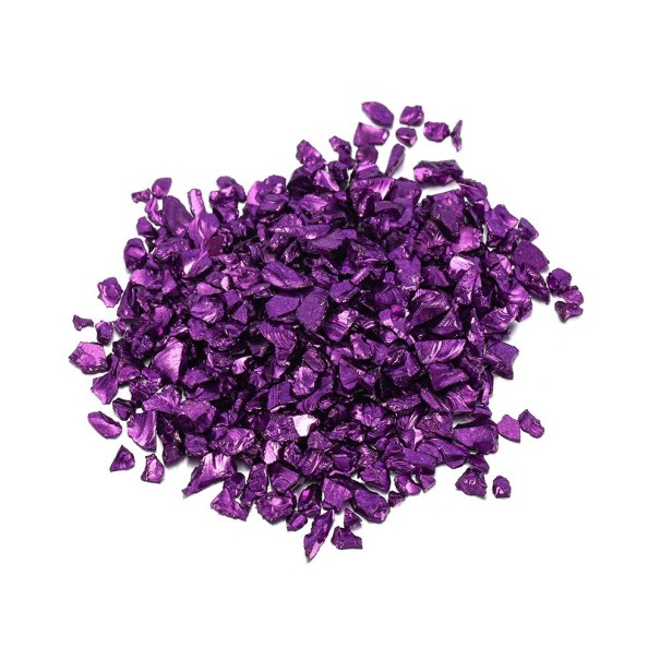 Dekorační kamínky 1 - 3 mm 50 g fialová