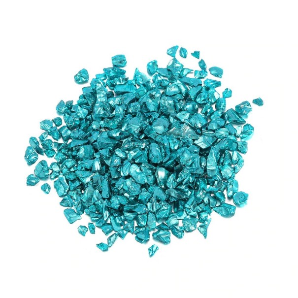 Dekorační kamínky 1 - 3 mm 50 g tyrkysová