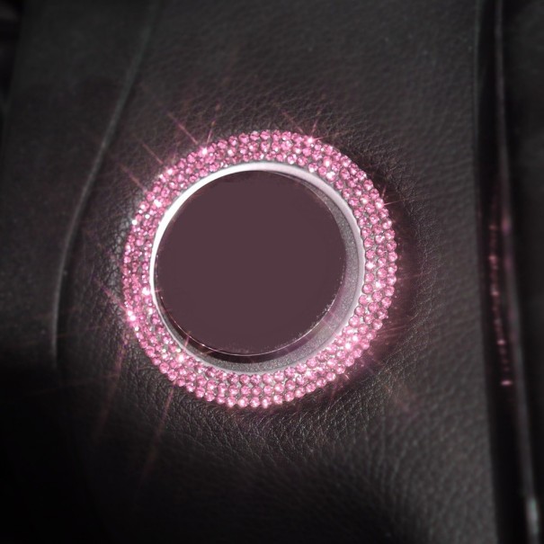 Dekorační kamínky do interiéru auta růžová