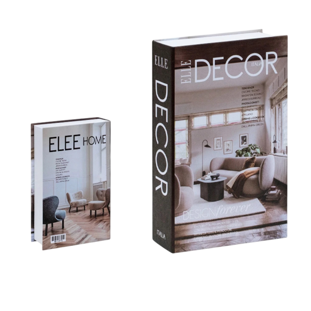 Dekoracyjna fałszywa książka z miejscem do przechowywania, otwierana, design Elle Decor - Stylowa dekoracja z miejscem do przechowywania 1