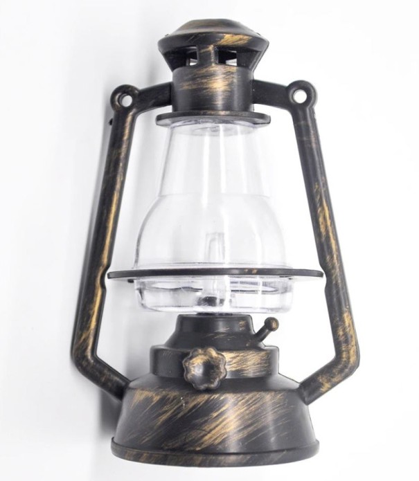 Dekoracyjna lampa retro brąz 7,5 cm