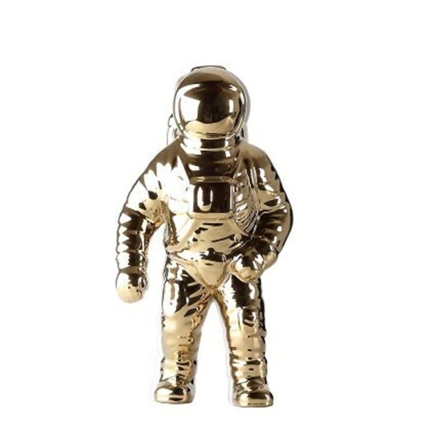 Dekoracyjna statuetka astronauty złoto S