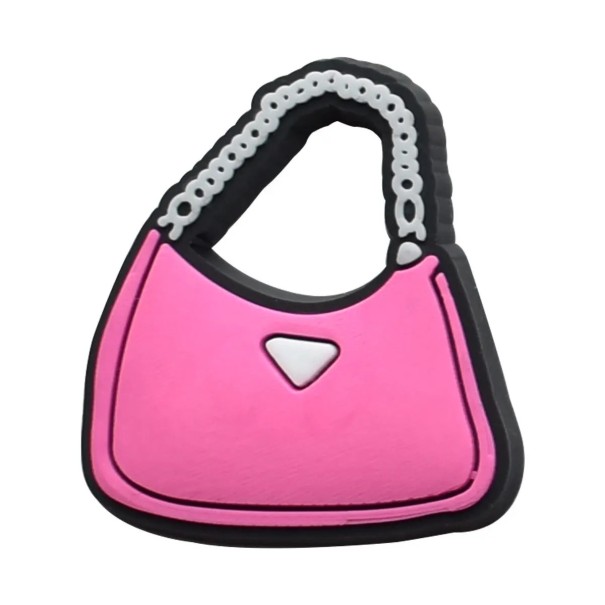 Dekoration til crocs pink taske 2–3 cm PVC pynt til sko crocs mode tilbehør til personalisering af fodtøj stilfuld detalje 1