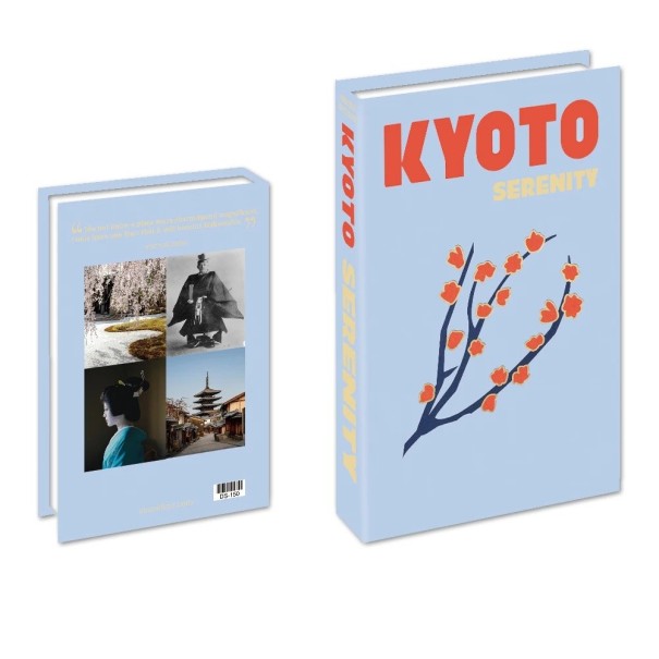 Dekoratív Falešná Kniha Kyoto Serenity Neotevíratelná Kniha Stílusos Dekoráció Japán Design 1