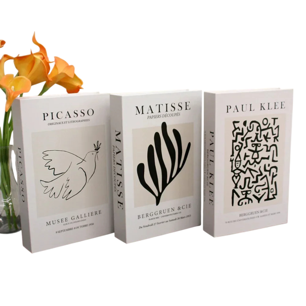 Dekoratív hamis csípő 3 db Nyithatatlan művészeti csípő Picasso Matisse Paul Klee modern lakásdekoráció 1