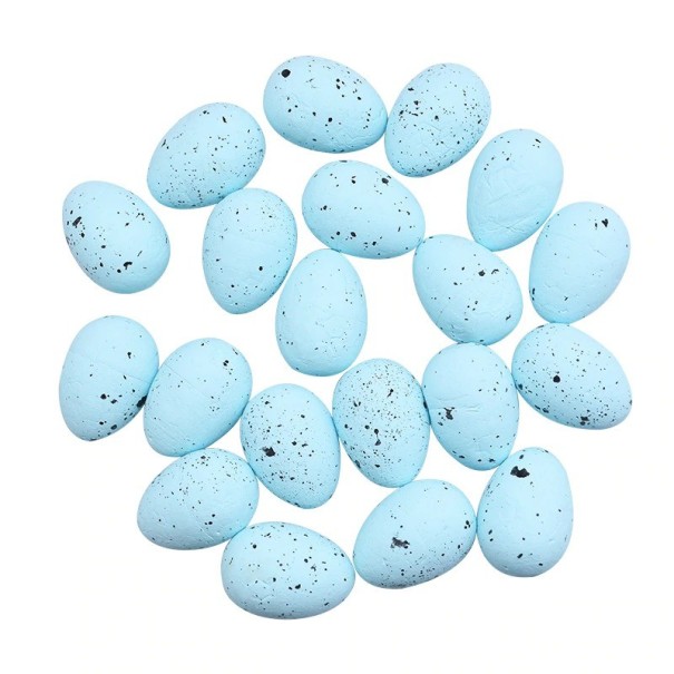 Dekoratív húsvéti tojás 20 db világoskék