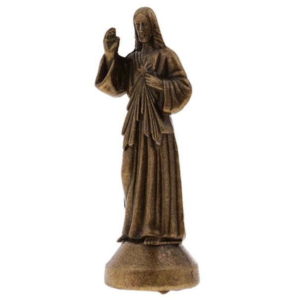 Dekoratív Jézus szobrocska bronz L