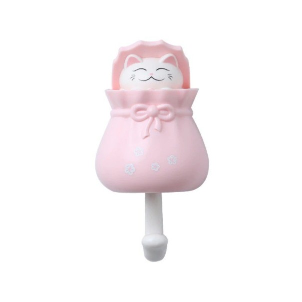 Dekorativ krog med kat C660 rosa