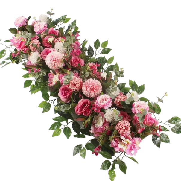 Dekorativ kunstig plante Bryllupsdekorationsplante 100 cm rosa