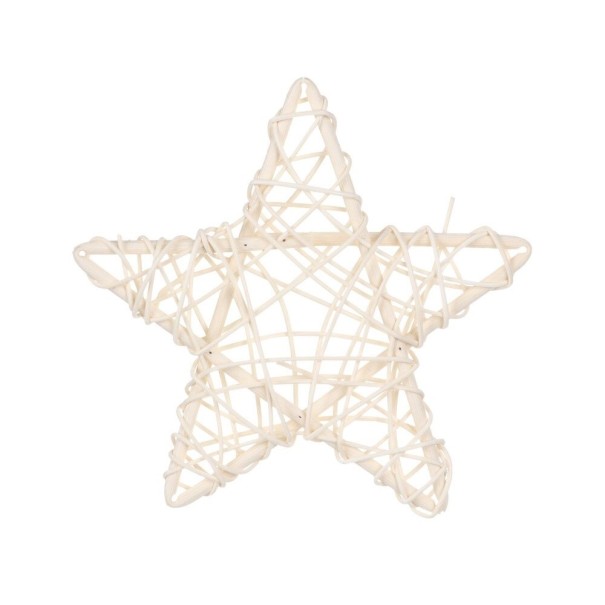 Dekoratív rattan csillag 14,5 cm