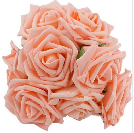 Dekorativ rosebuket - 10 stk. orange