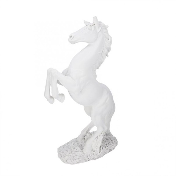 Dekoratív szobor egy ló fehér