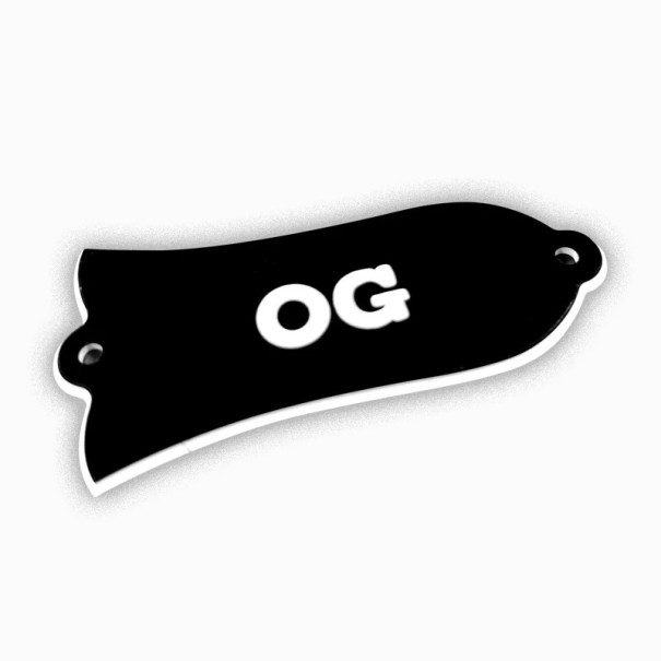 Dekorative Abdeckung für elektrische Gitarre Gibson Glockenform mit der Aufschrift OG Stylisches Zubehör für klassische Modelle Gitarrenzubehör Vintage-Design 1