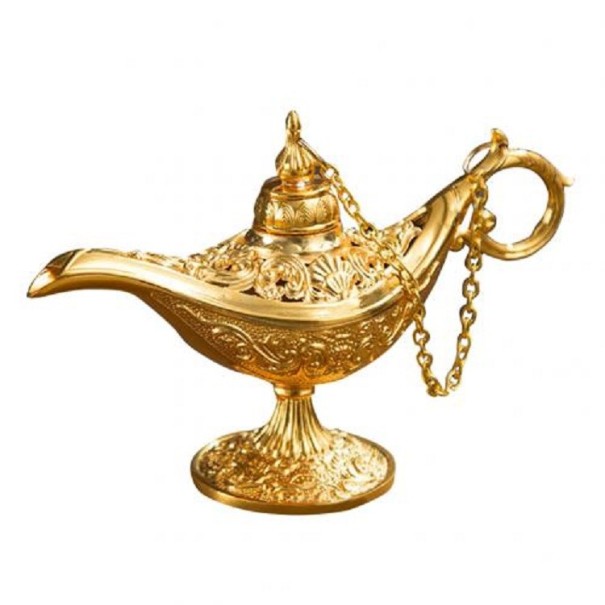 Dekorative Aladdin-Lampe C489 golden