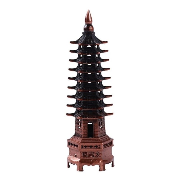 Dekorative Feng Shui Pagode bronze