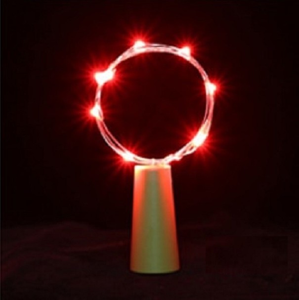 Dekorative LED-Kette rot M