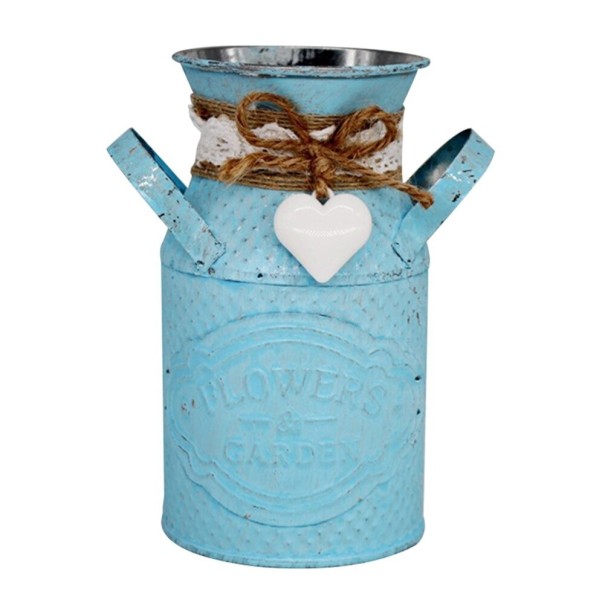 Dekorative Vase in Form einer Tasse blau