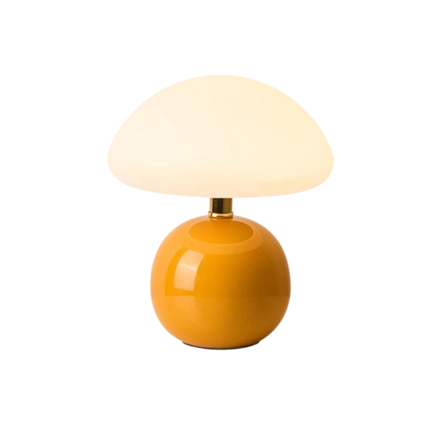 Dekoratívna lampa na stôl 20 x 22 x 12 cm 24W USB napájanie Moderný dizajn pre domáce a pracovné priestory Štýlová stolná lampa s LED osvetlením žltá