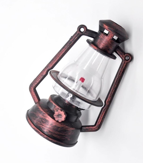 Dekoratívne retro lampa medená 7,5 cm