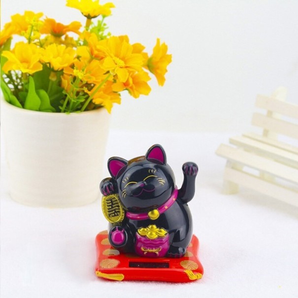 Dekoratívne soška mačka šťastie čierna