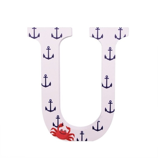 Dekorativní dřevěné písmeno C501 U